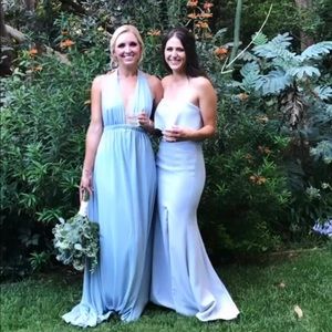 Formal Gray Floor Length Dress